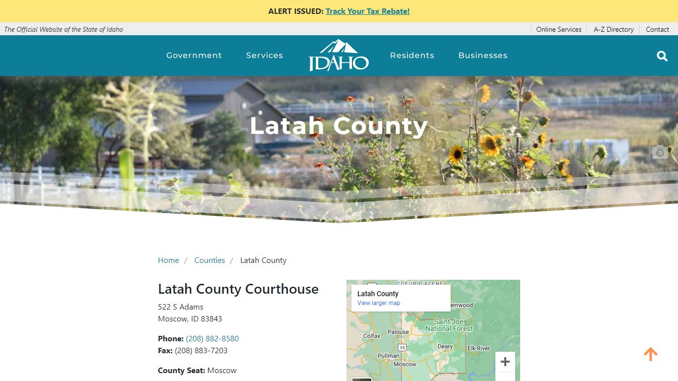 Latah County | The Official Website of the State of Idaho